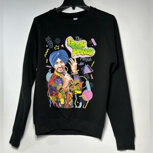 Boyz N The Pind Fresh Prince of Punjab Graphic Sweatshirt Black Size S